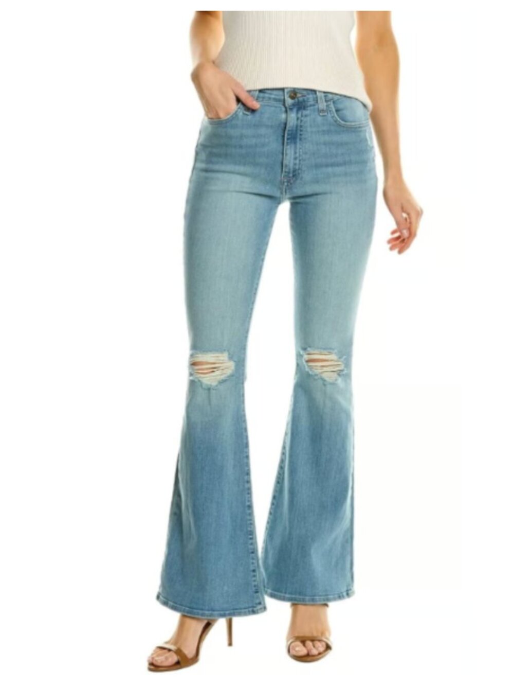 Hudson NWT | SHORT/Hemmed Heidi High-Rise Flare Jeans in Nadia